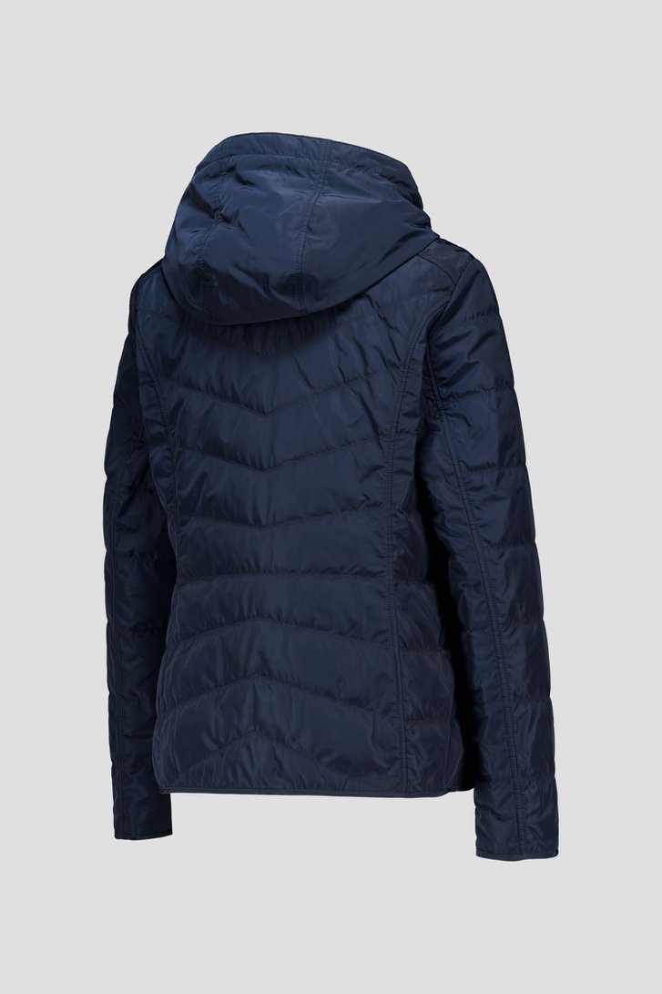 
Veste légère matelassée bleu marine avec capuche de Barbara Lebek pour Femmes