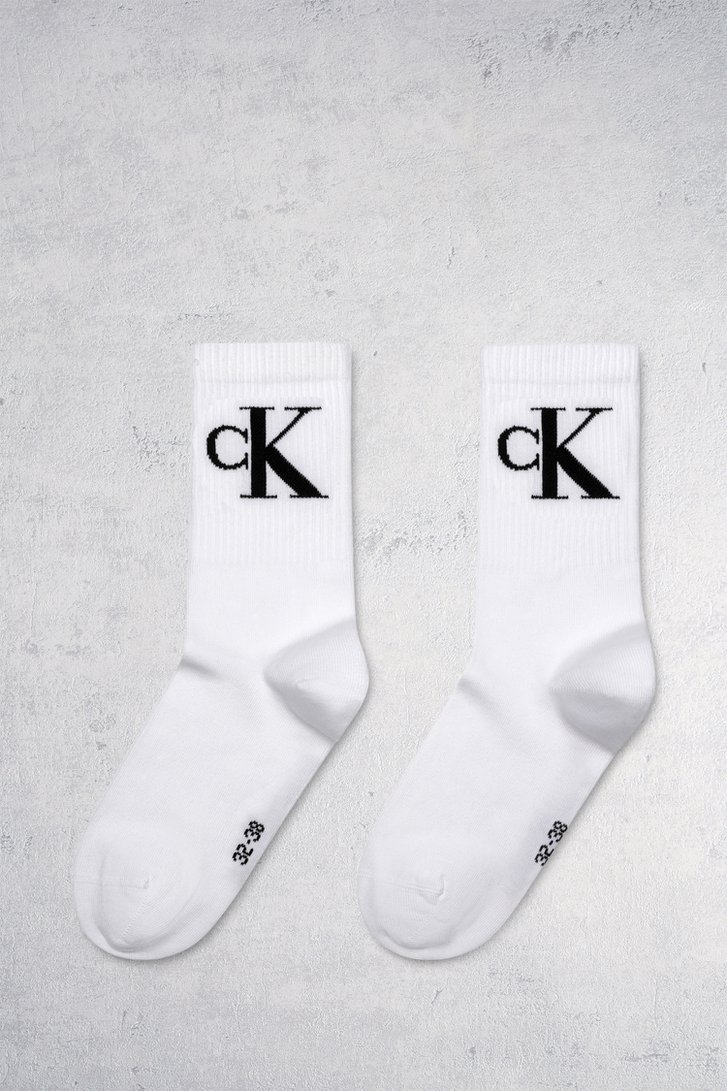 2 paires de chaussettes blanches - taille 35-38  de Calvin Klein pour Femmes