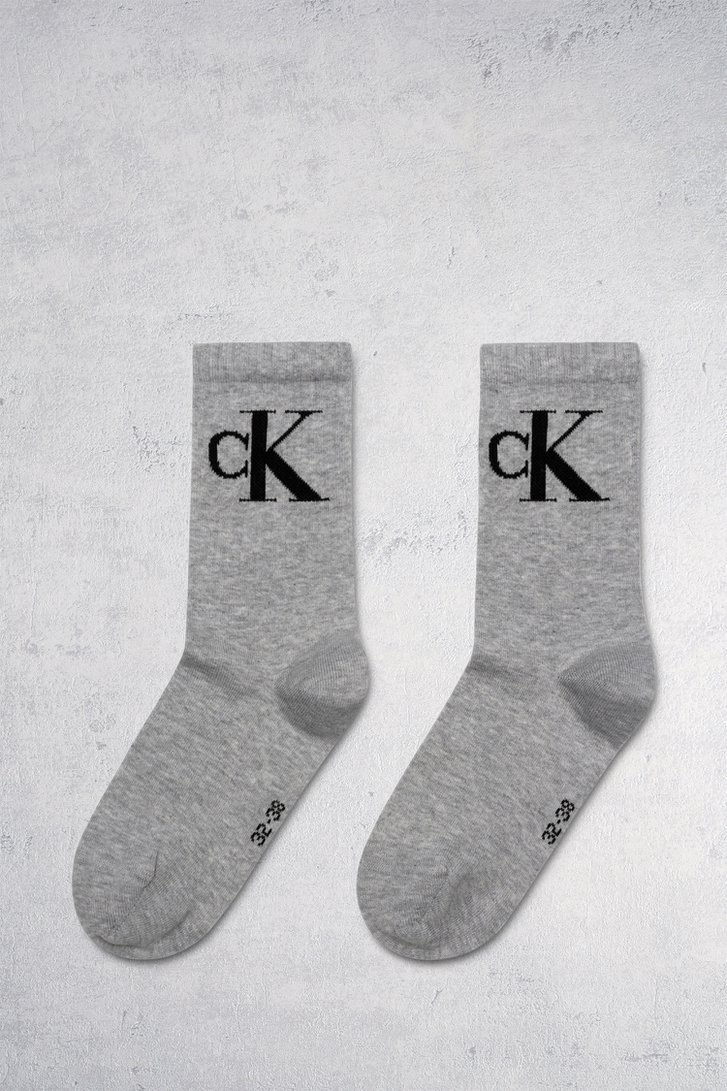 2 paires de chaussettes grises - taille 35-38 de Calvin Klein pour Femmes