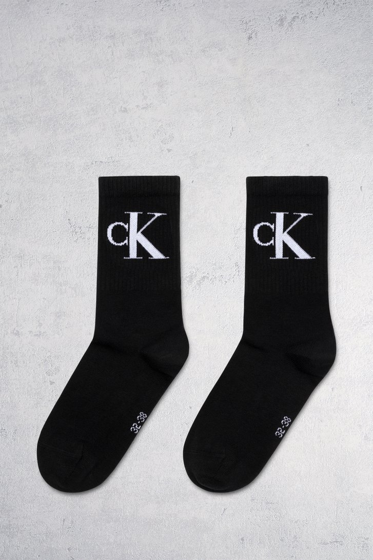 2 paires de chaussettes noires - taille 35-38  de Calvin Klein pour Femmes