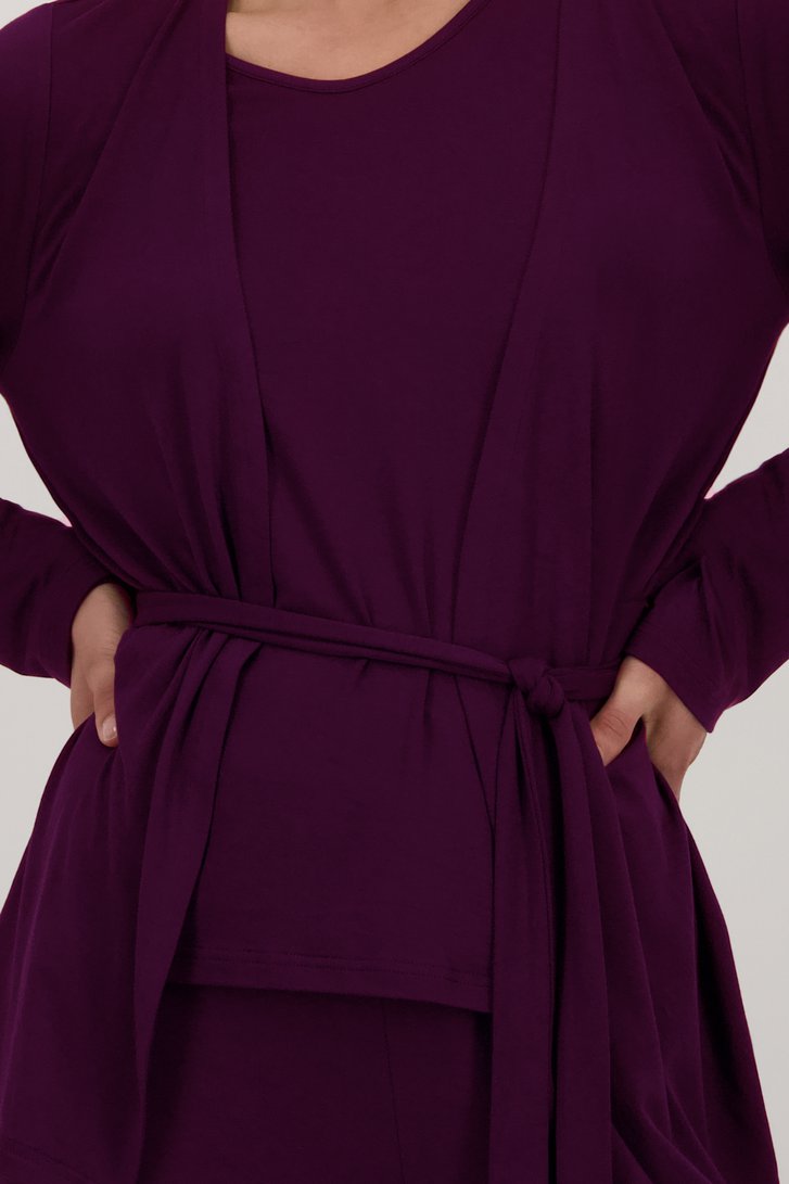 3-delige pyjamaset - burgundy van Liberty Island voor Dames