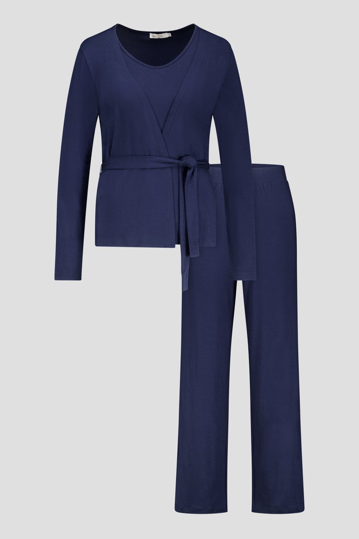 3-delige pyjamaset - donkerblauw van Liberty Island voor Dames