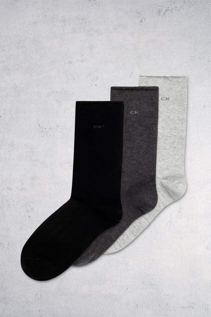 3 paar grijze sokken - one size van Calvin Klein voor Dames