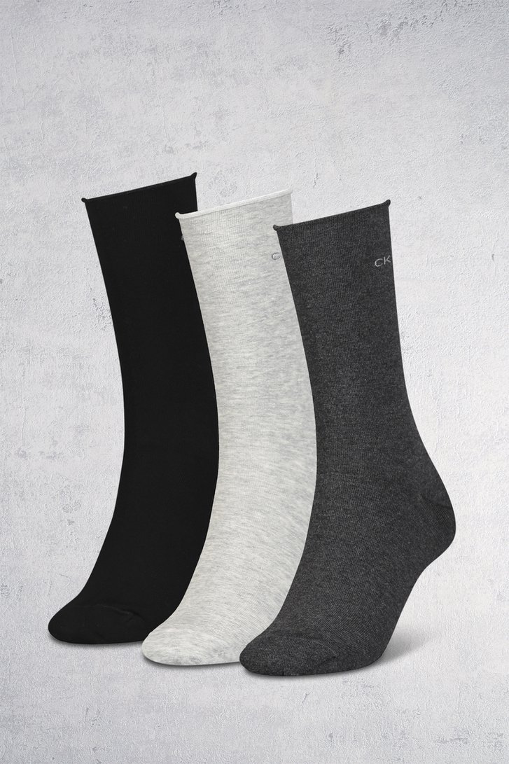 3 paar grijze sokken - one size van Calvin Klein voor Dames