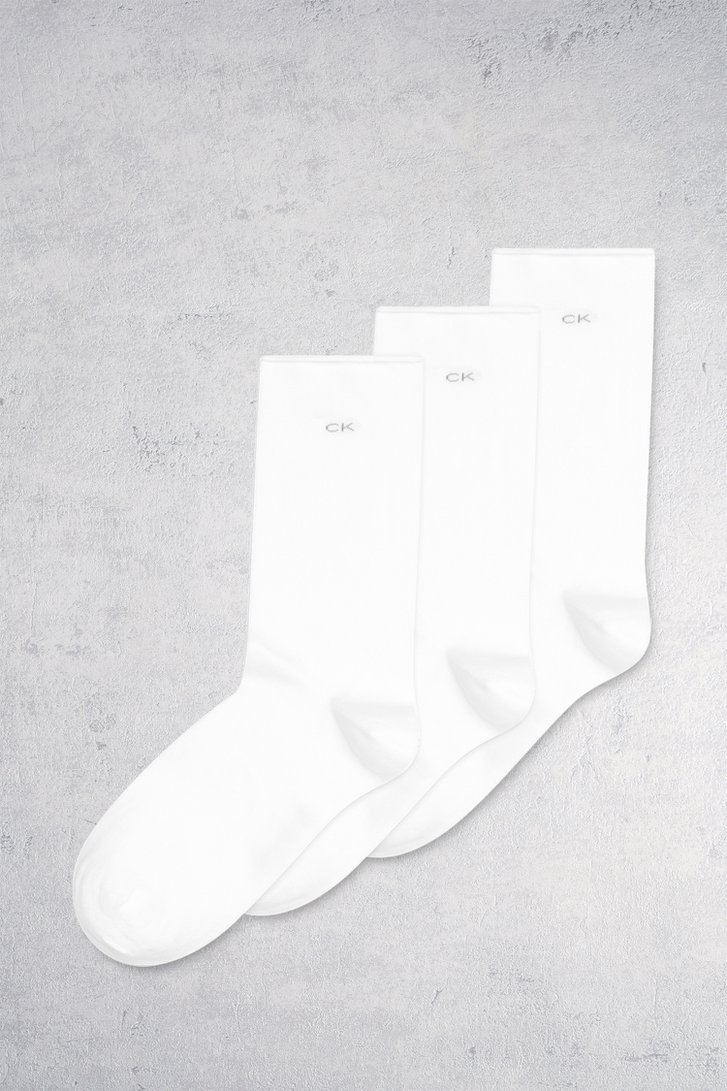 3 paar witte sokken - onz size van Calvin Klein voor Dames