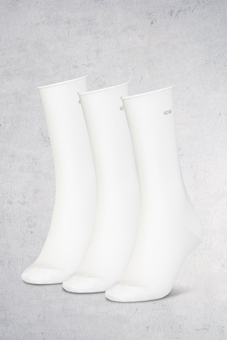 3 paar witte sokken - onz size van Calvin Klein voor Dames