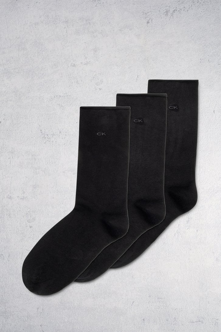 3 paar zwarte sokken - one size van Calvin Klein voor Dames