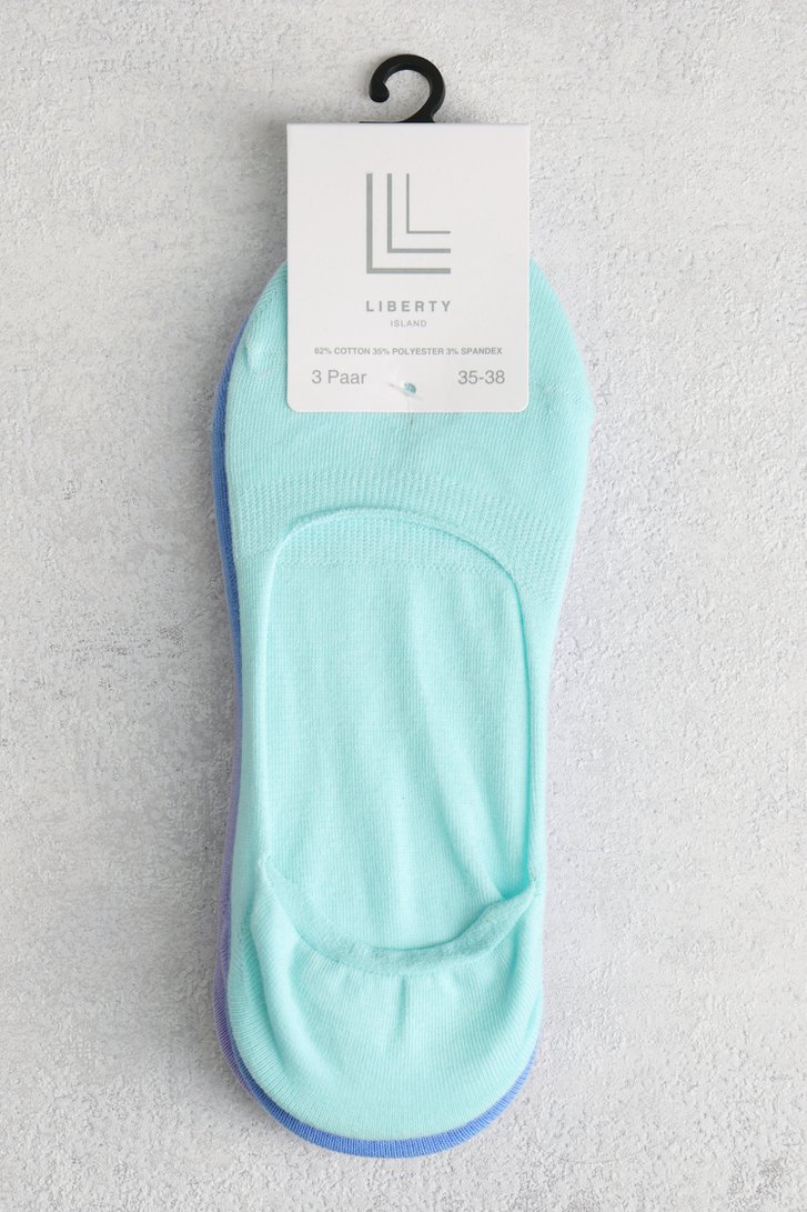 3 paires de chaussettes ballerines de Liberty Island pour Femmes