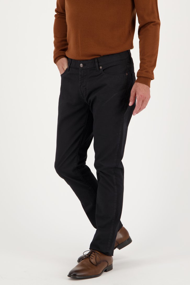 Antracietkleurige broek - Jefferson - slim fit van Brassville voor Heren