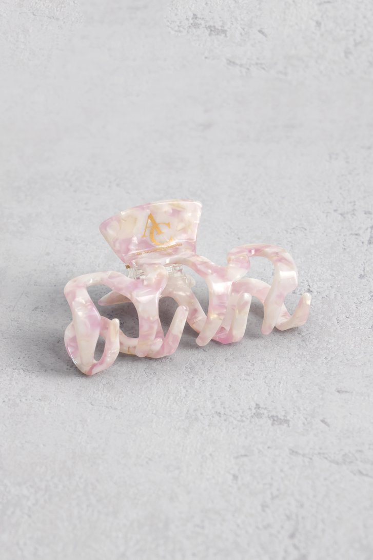 Photo produit 1 de Barrette rose effet marbré de AC by Annelien Coorevits pour Femmes