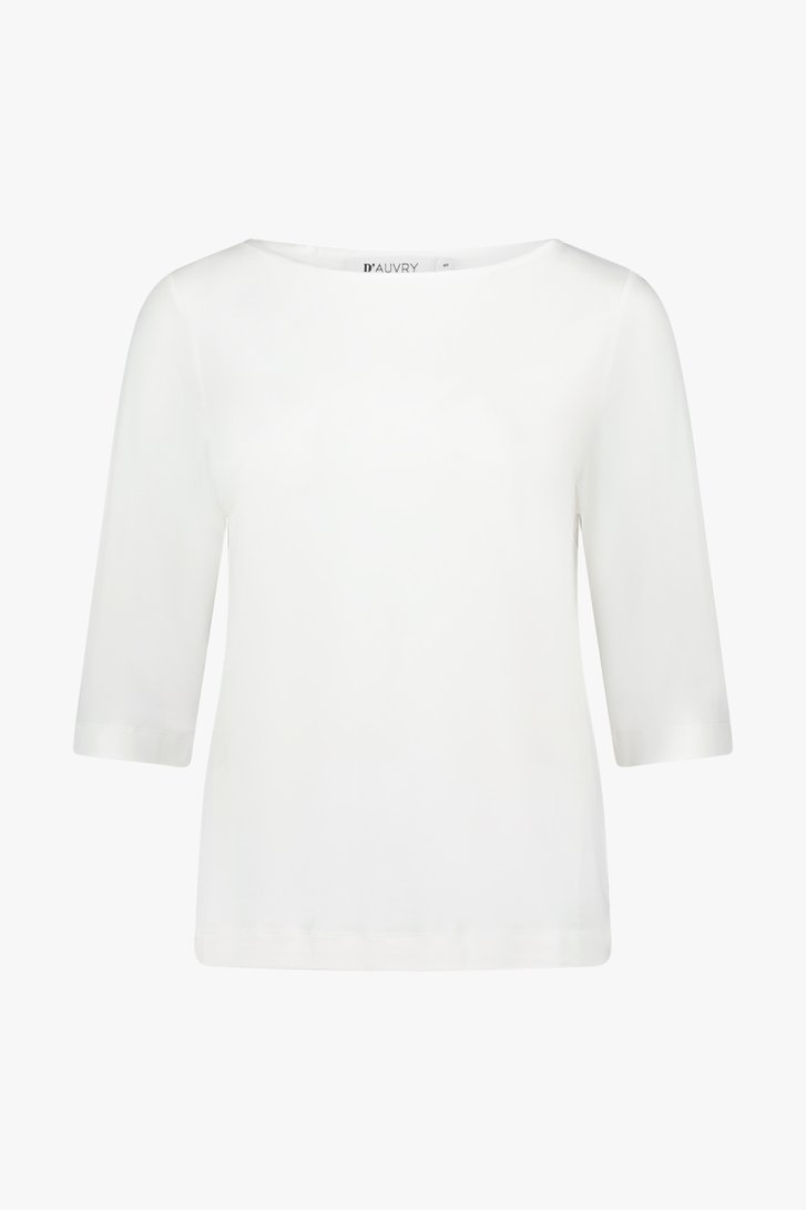 Basic wit T-shirt  van D'Auvry voor Dames