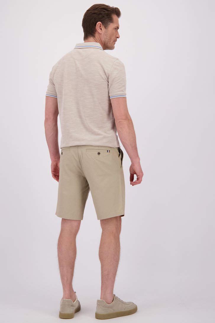 Achterkant van Beige bermuda  door Dansaert Blue voor Heren