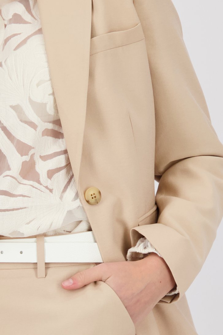 Beige blazer van DAUST voor Dames