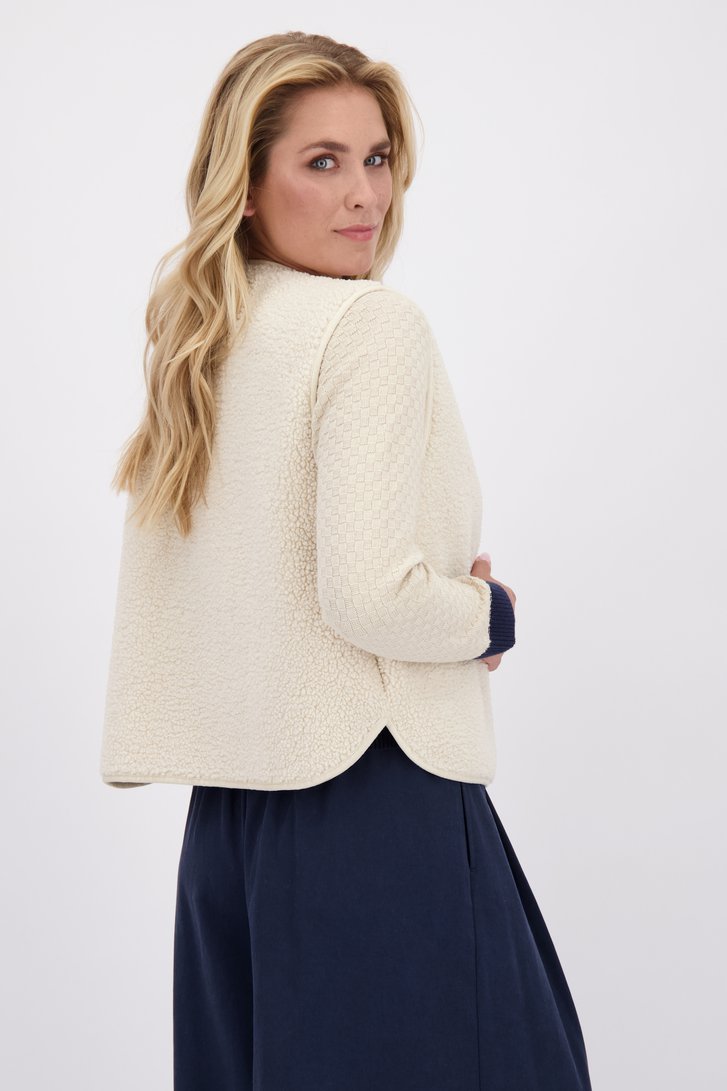 Achterkant van Beige bodywarmer - Omkeerbaar door Libelle voor Dames