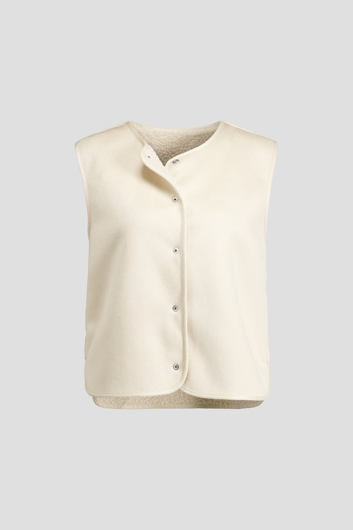 Productfoto 1 van Beige bodywarmer - Omkeerbaar door Libelle voor Dames