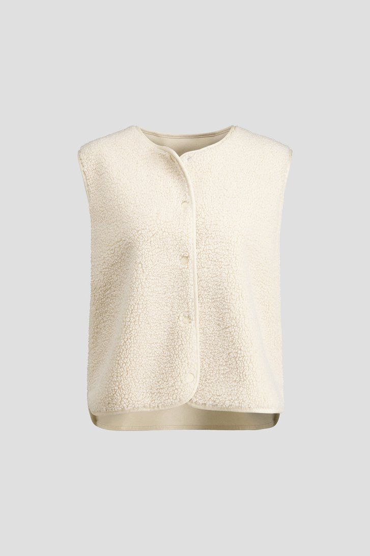 Productfoto 2 van Beige bodywarmer - Omkeerbaar door Libelle voor Dames