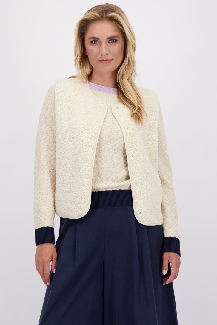 Voorkant van Beige bodywarmer - Omkeerbaar door Libelle voor Dames