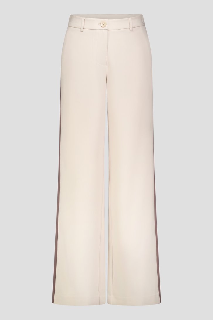 Productfoto 1 van Beige broek met zijstreep door D'Auvry voor Dames