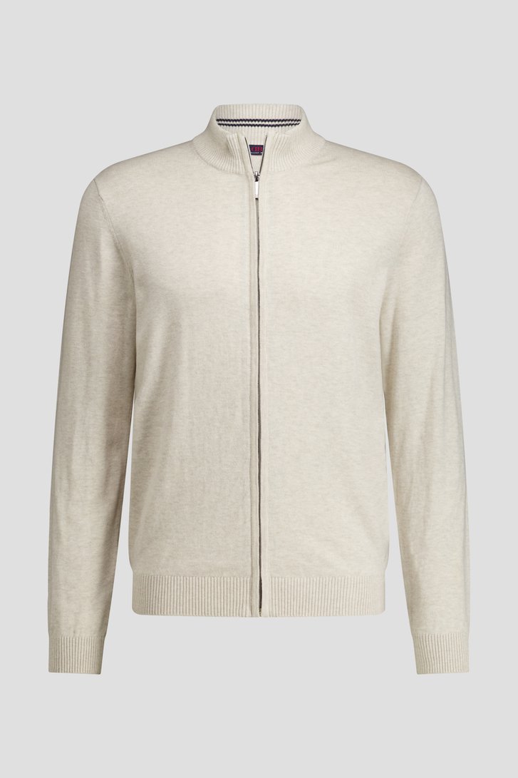 Productfoto 2 van Beige cardigan met rits door Dansaert Blue voor Heren