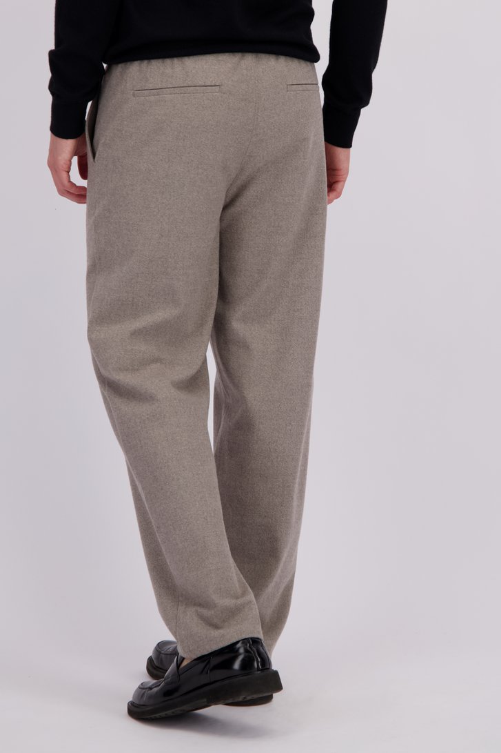 Achterkant van Beige chino in corduroy - Tapered fit door Only & Sons voor Heren