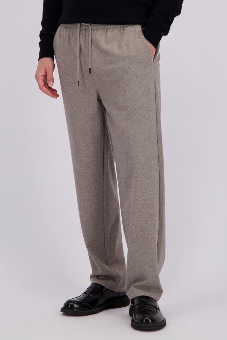 Voorkant van Beige chino in corduroy - Tapered fit door Only & Sons voor Heren