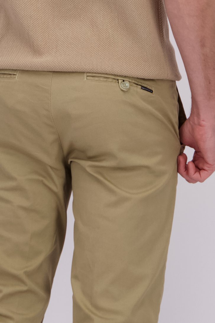 Detail van Beige chino - Louisiana - Regular fit  door Brassville voor Heren