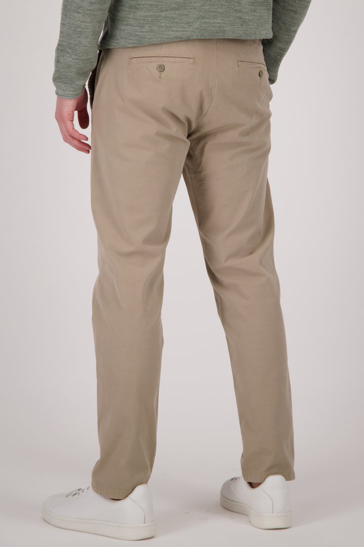 Beige chino met elastische taille en striklint van ONLY & SONS voor Heren