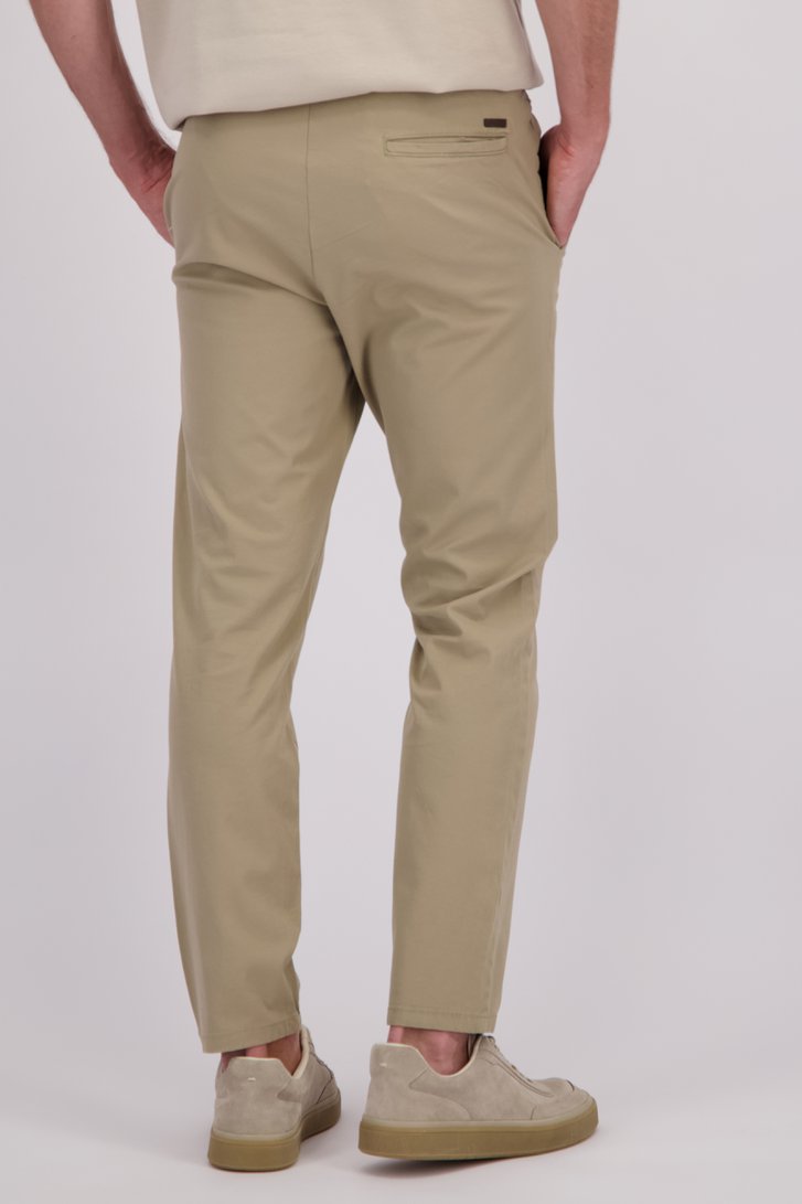 Beige chino met elastische tailleband en striklint van ONLY & SONS voor Heren