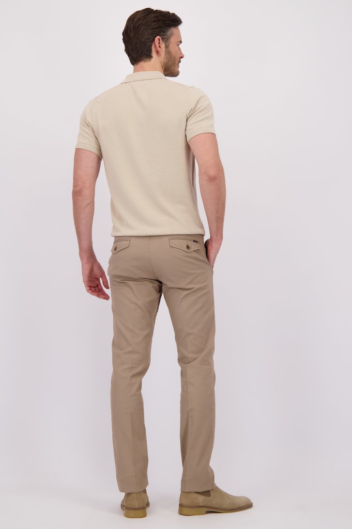 Achterkant van Beige chino - New York - Slim fit  door Brassville voor Heren