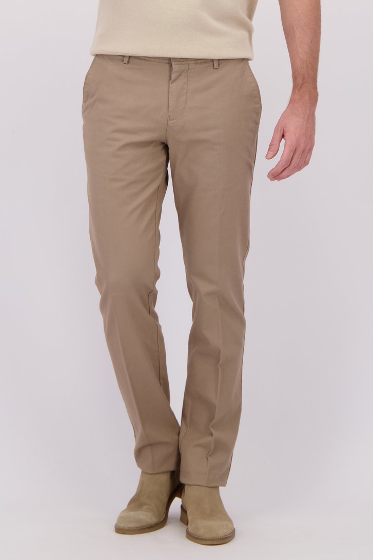 Detail van Beige chino - New York - Slim fit  door Brassville voor Heren