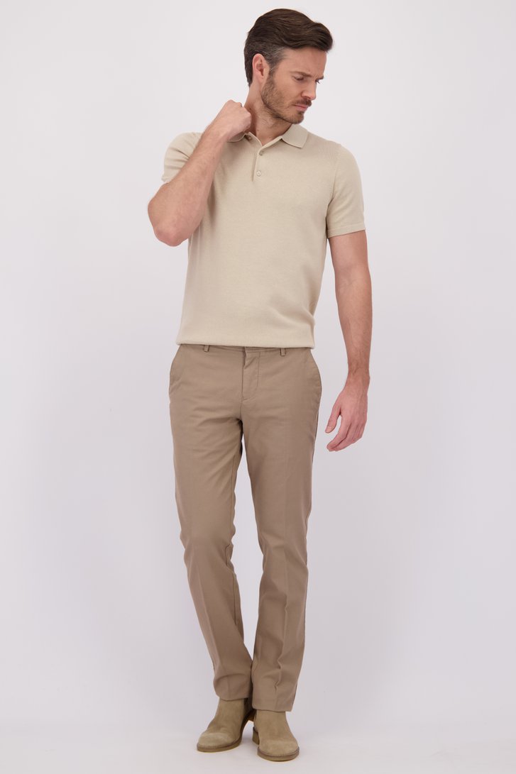 Voorkant van Beige chino - New York - Slim fit  door Brassville voor Heren
