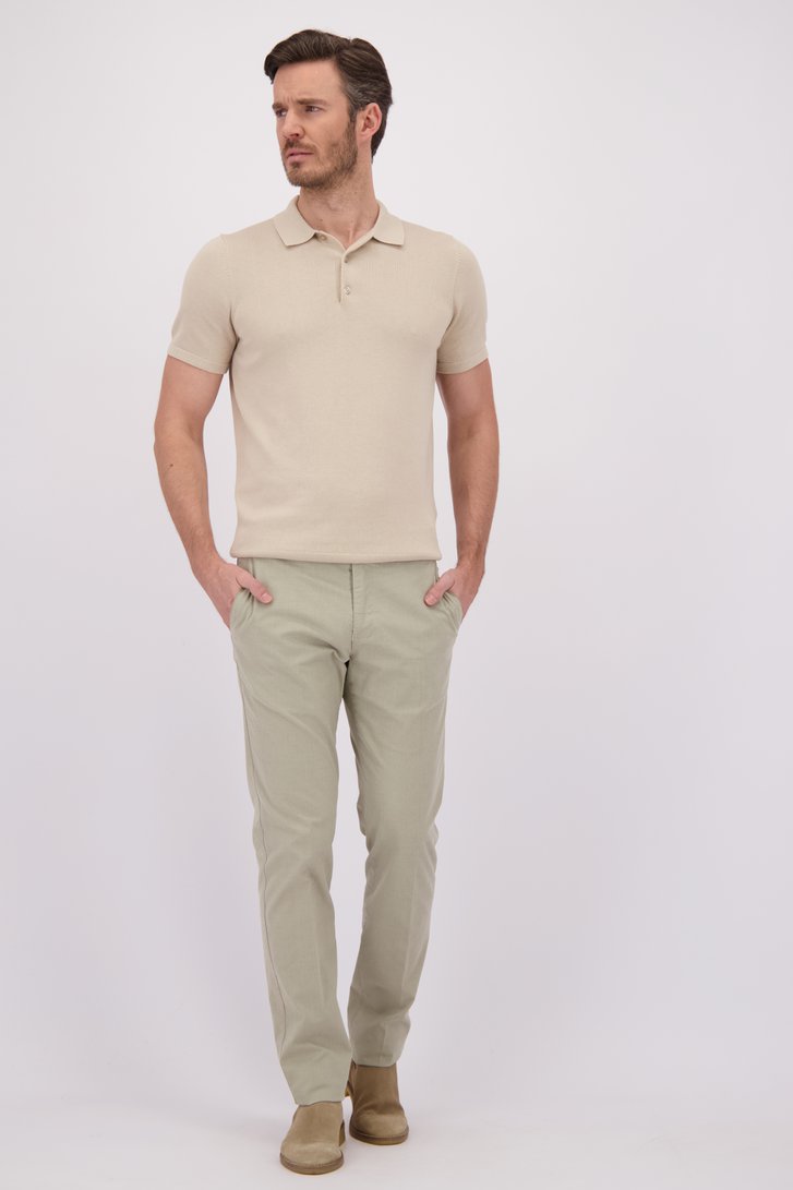 Voorkant van Beige chino - Vancouver - Regular fit door Brassville voor Heren