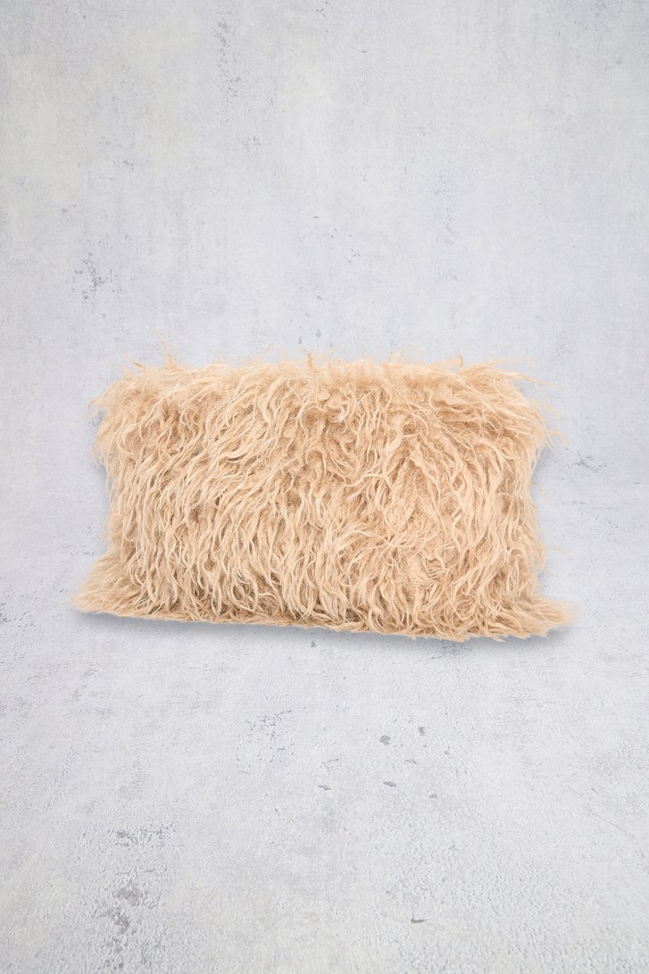 Achterkant van Beige faux fur clutch door Bulaggi voor Dames