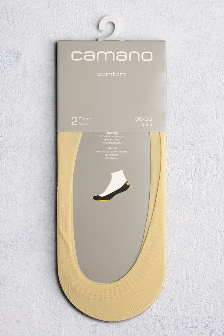 Beige footies - 2 paar van Camano voor Dames