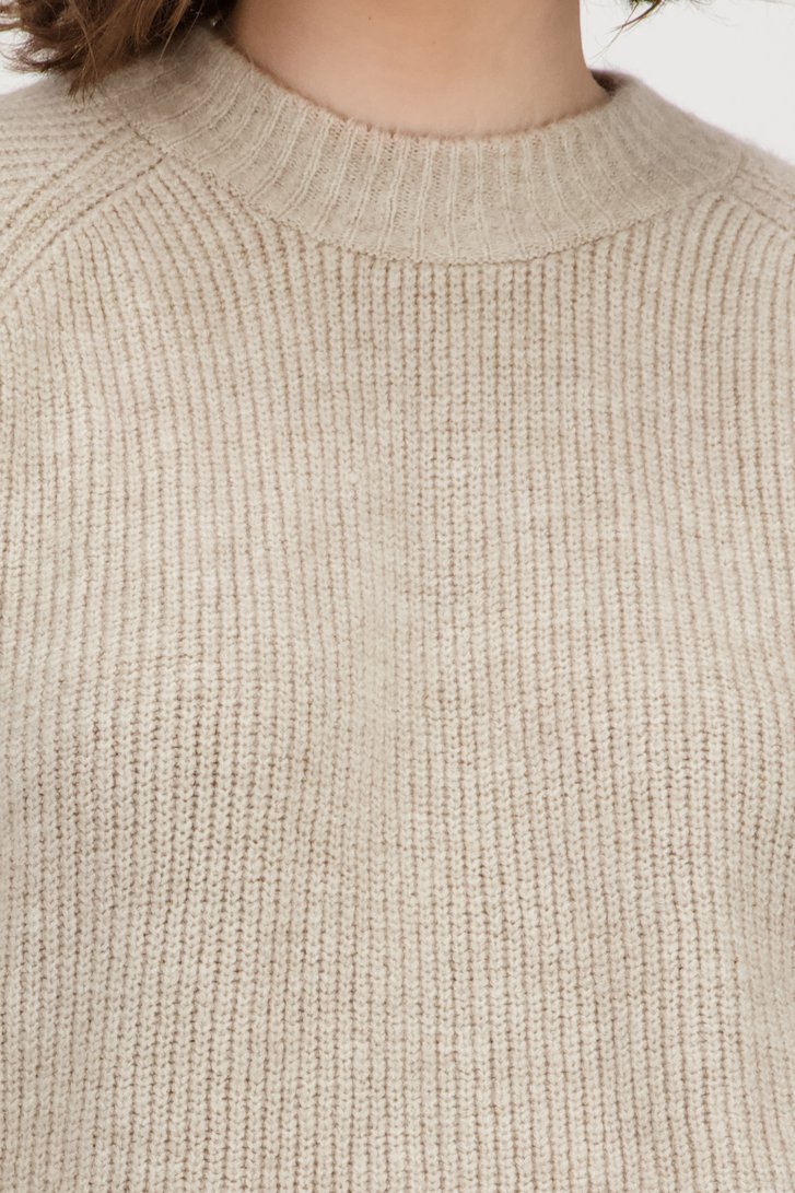 Beige gebreide trui van Only Carmakoma voor Dames
