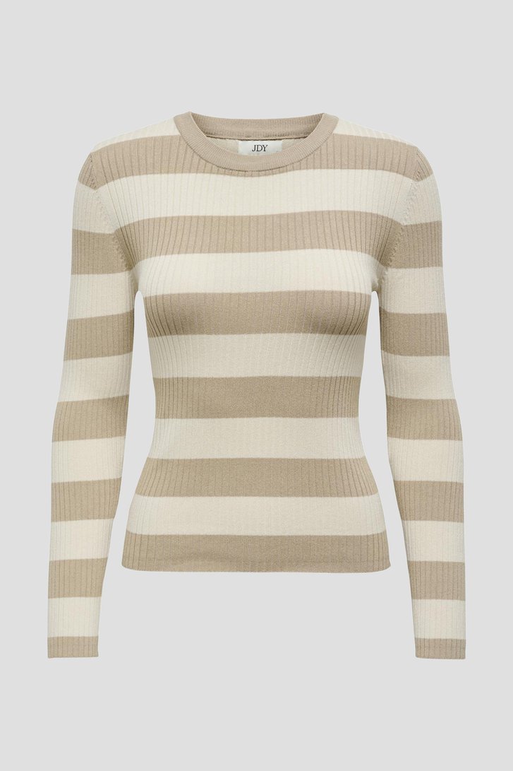 Beige gestreept truitje van JDY voor Dames