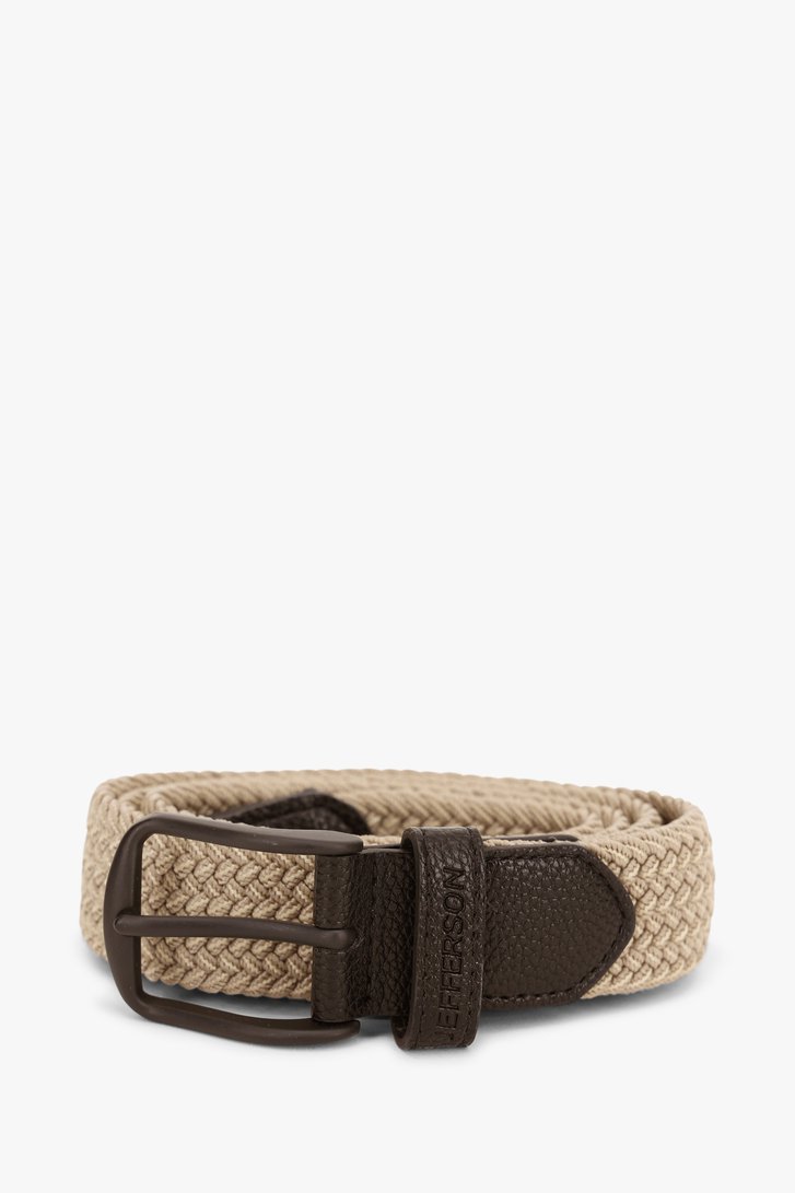 Beige gevlochten riem van Jefferson voor Heren