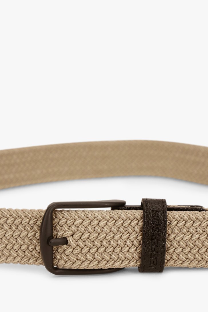 Beige gevlochten riem van Jefferson voor Heren