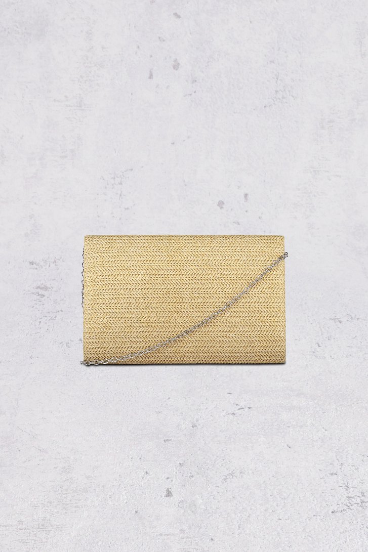 Beige geweven schoudertas met speelse afwerking van Bulaggi voor Dames