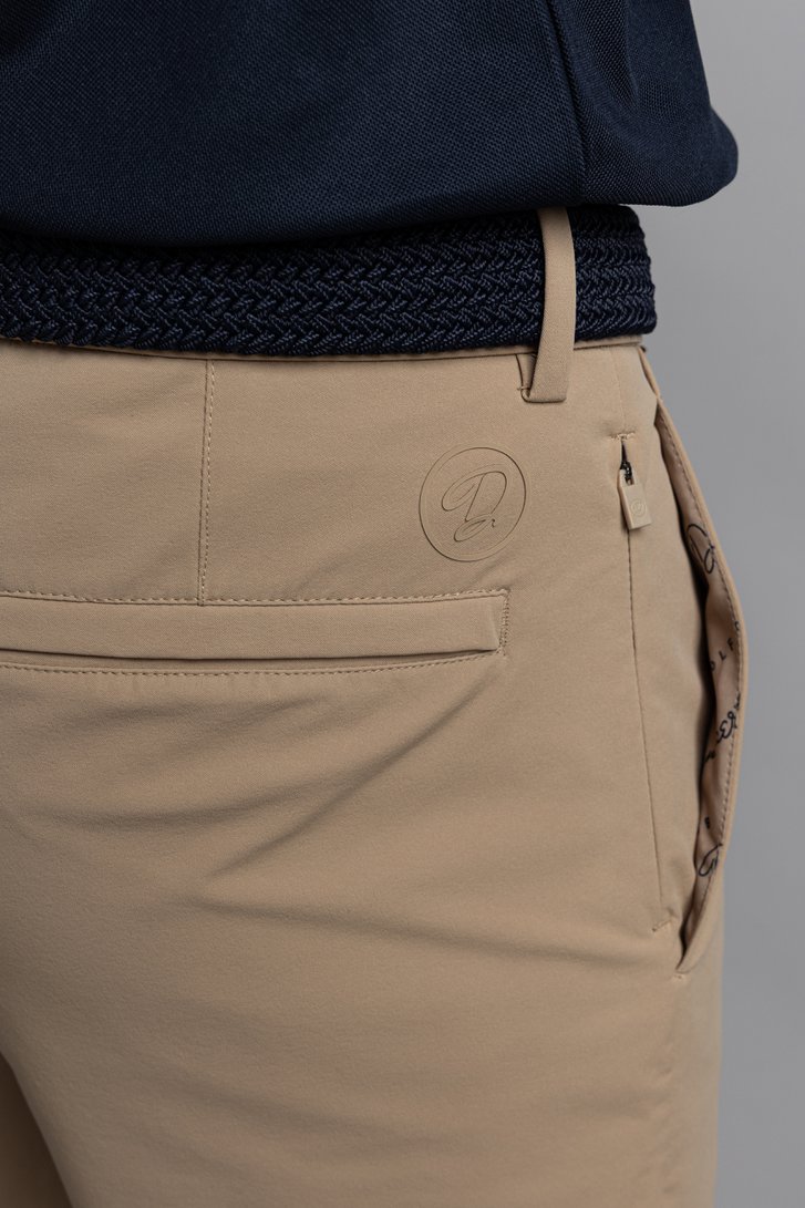 Detail van Beige golfshort  door Dansaert Golf Club voor Heren