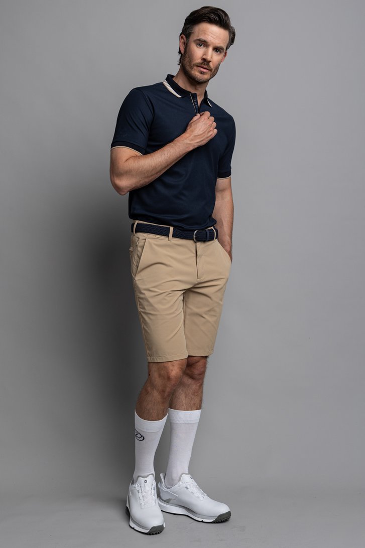 Voorkant van Beige golfshort  door Dansaert Golf Club voor Heren