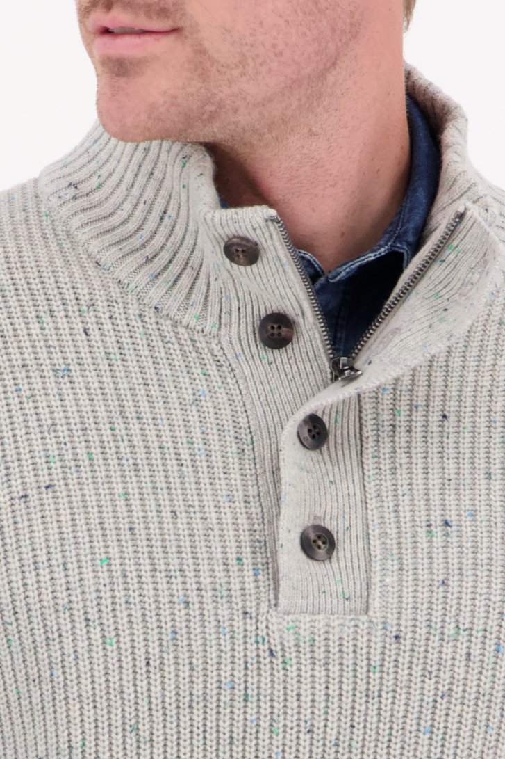 Beige/grijze trui met spikkels van Ravøtt voor Heren