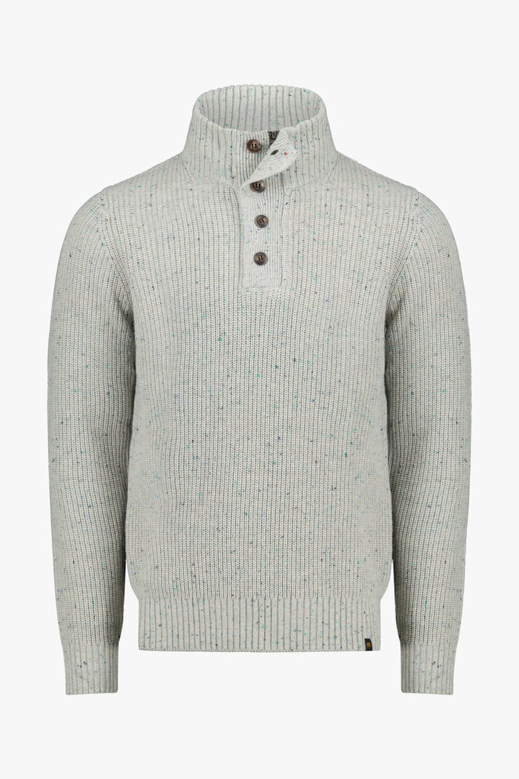 Beige/grijze trui met spikkels van Ravøtt voor Heren