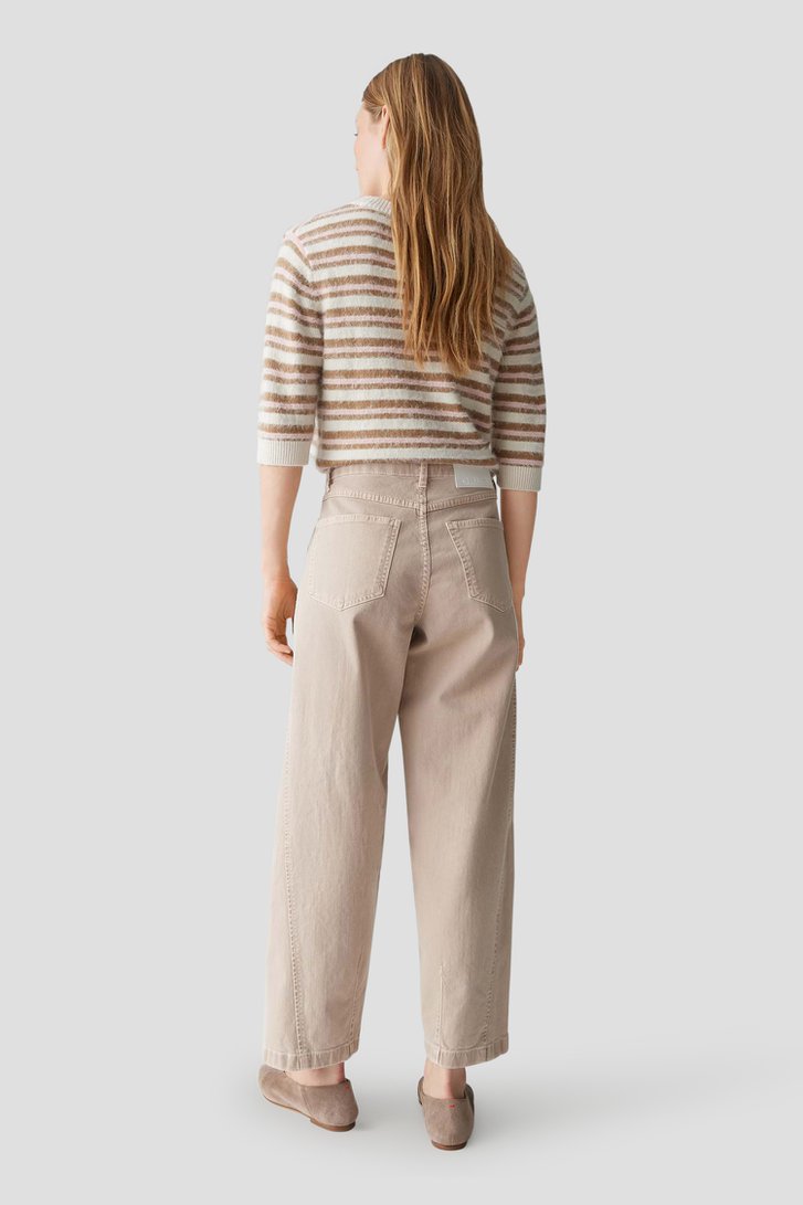 Achterkant van Beige jeans - Barrel fit  door Opus voor Dames