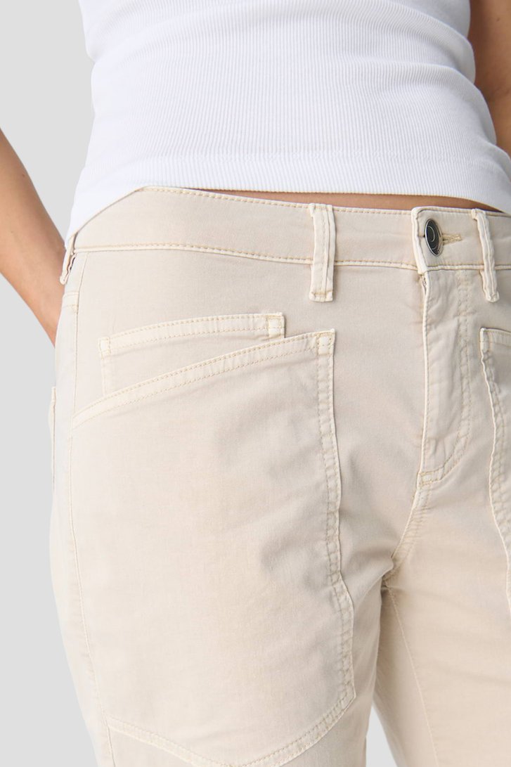 Extra foto 1 van Beige jeans met cargozakken door Opus pants voor Dames