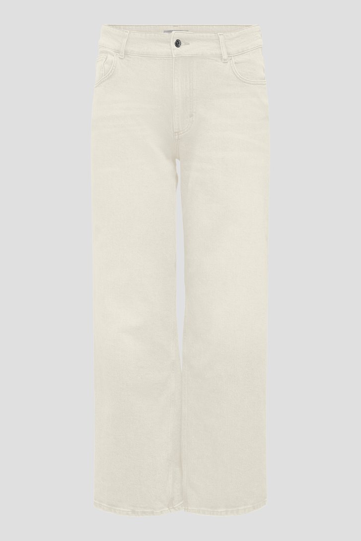 Productfoto 1 van Beige jeans - Wide leg fit door ONLY Carmakoma voor Dames