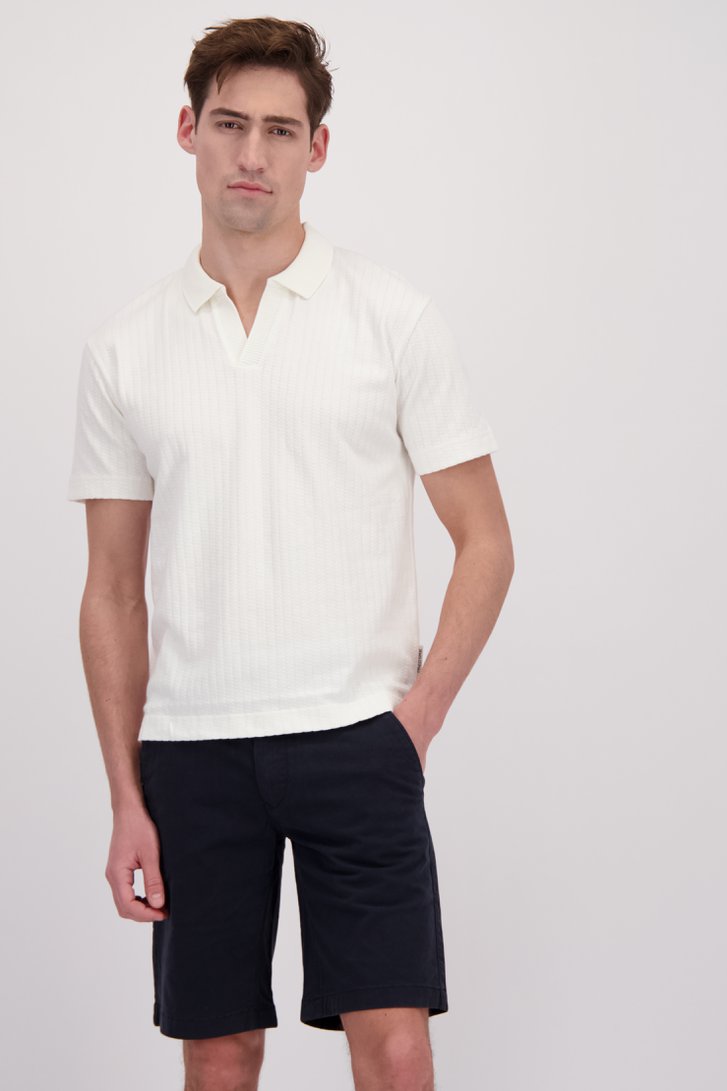 Voorkant van Beige katoenen polo door Marc O'Polo voor Heren
