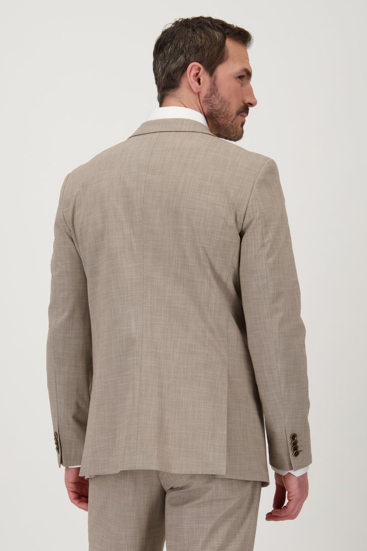 Beige kostuumvest – regular fit  van Dansaert Black voor Heren