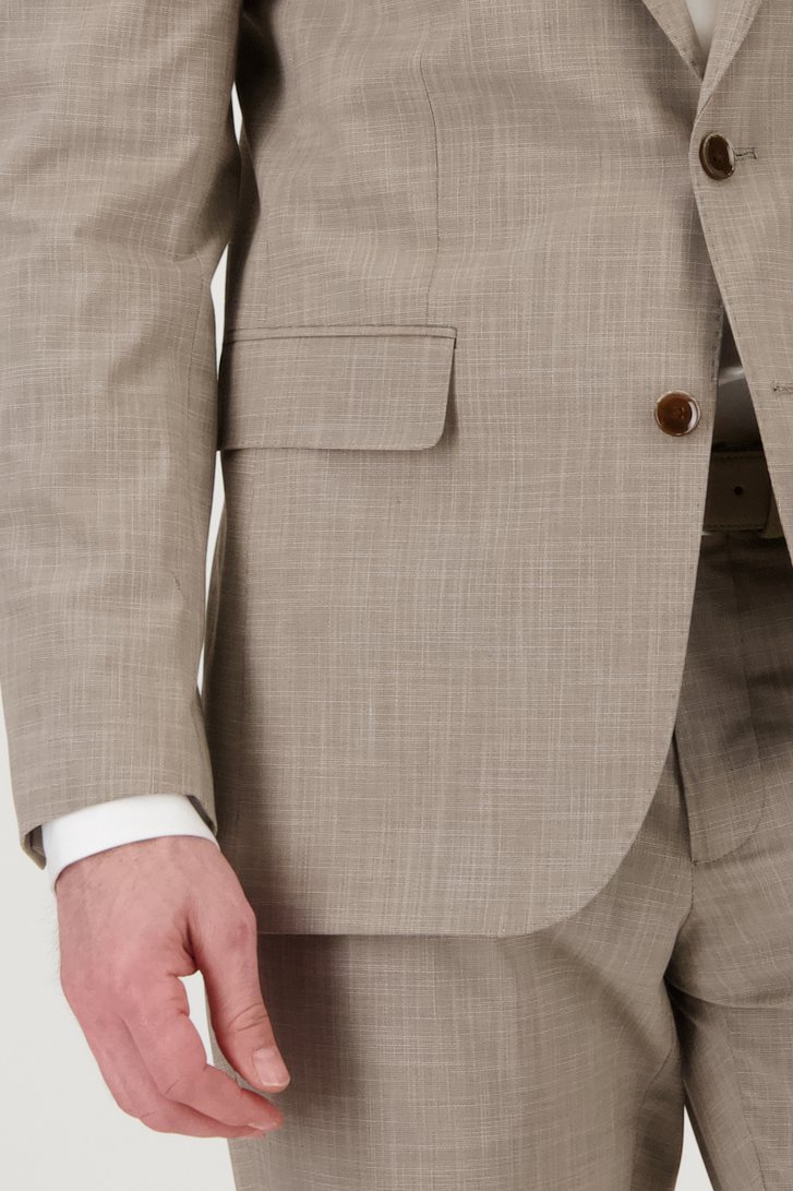 Beige kostuumvest – regular fit  van Dansaert Black voor Heren
