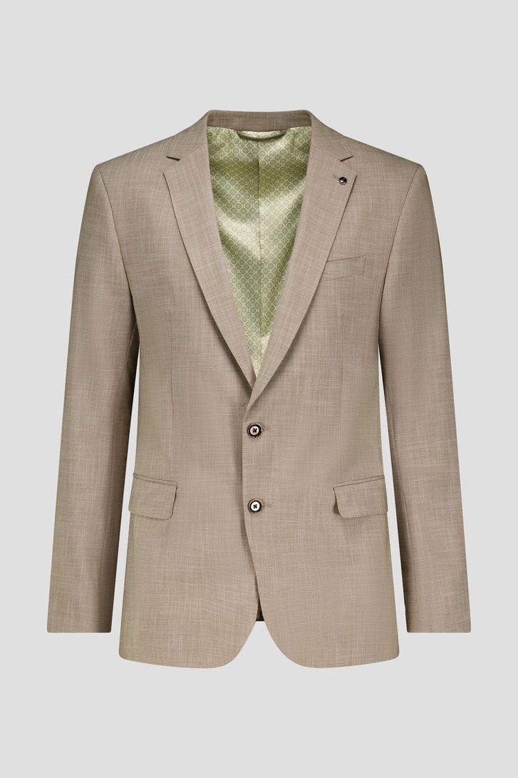 Beige kostuumvest – regular fit  van Dansaert Black voor Heren